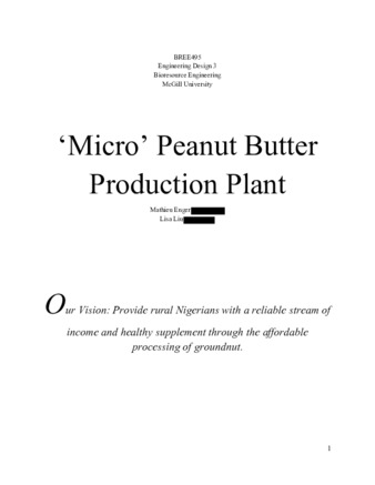 ‘Micro’ Peanut Butter Production Plant thumbnail