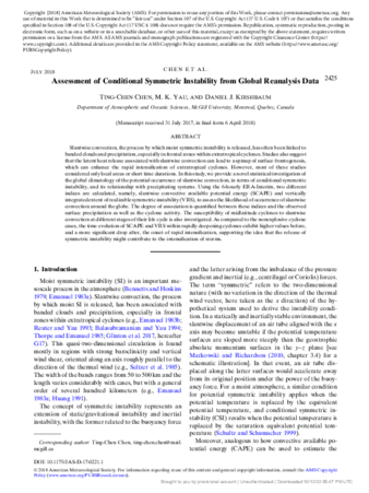 Assessment of Conditional Symmetric Instability from Global Reanalysis Data thumbnail