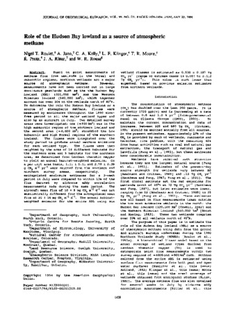 Role of the Hudson Bay lowland as a source of atmospheric methane thumbnail