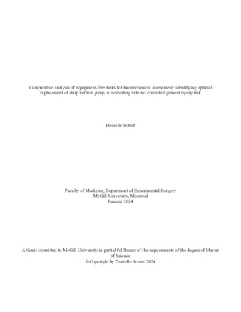 Comparative analysis of equipment-free tasks for biomechanical assessment: identifying optimal replacement of drop vertical jump in evaluating anterior cruciate ligament injury risk thumbnail
