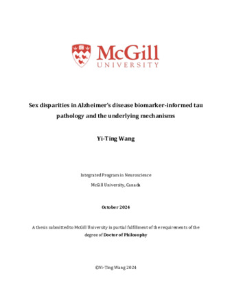 Sex disparities in Alzheimer’s disease biomarker-informed tau pathology and the underlying mechanisms thumbnail