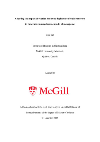 Charting the impact of ovarian hormone depletion on brain structure in the ovariectomized mouse model of menopause thumbnail