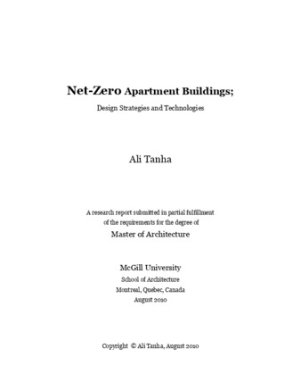 Net-zero apartment buildings : design strategies and technologies thumbnail