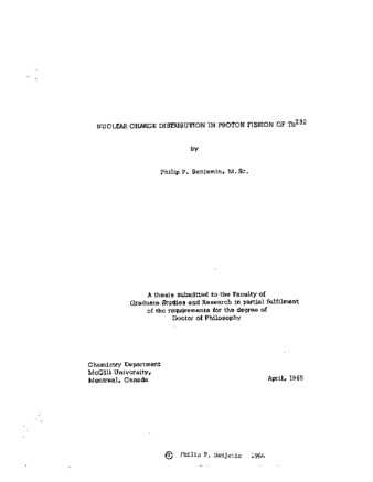 Nuclear charge distribution in proton fission of [thorium] thumbnail