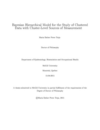 Bayesian hierarchical model for the study of clustered data with cluster-level sources of measurement thumbnail