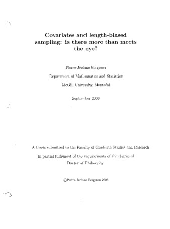 Covariates and length-biased sampling : is there more than meets the eye ? thumbnail