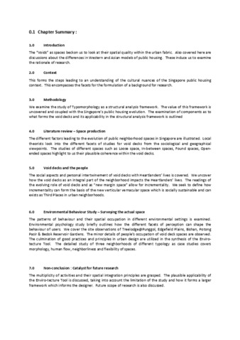 Void-Decks: Finding the "voids" in urban public spaces (resultant neighbourhood spaces and infrastructure) in the Singapore public housing context thumbnail