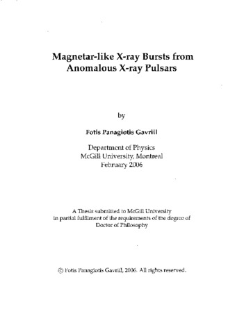 Magnetar-like x-ray bursts from anomalous x-ray pulsars thumbnail