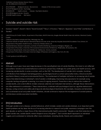 Suicide and suicide risk thumbnail