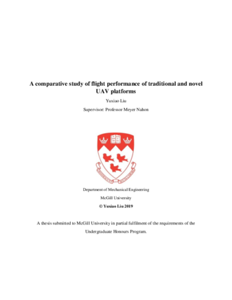 A comparative study of flight performance of traditional and novel UAV platforms thumbnail