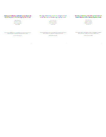 Marriage, Cohabitation, and Family Among Sexual and Gender Minorities in Post-Marriage Equality Canada thumbnail