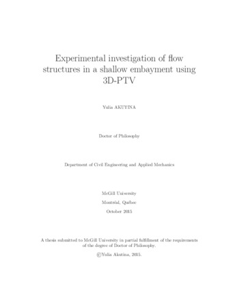 Experimental investigation of flow structures in a shallow embayment using 3D-PTV thumbnail