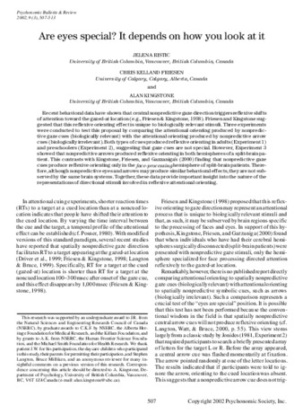 Are eyes special? It depends on how you look at it thumbnail