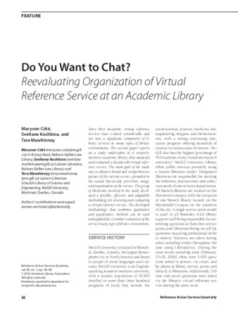 Do You Want to Chat? Reevaluating Organization of Virtual Reference Service at an Academic Library thumbnail