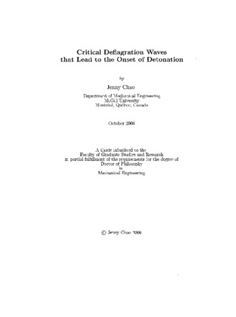 Critical deflagration waves that lead to the onset of detonation thumbnail
