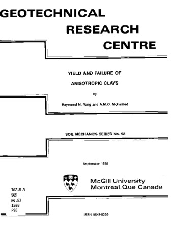 Yield and failure of anisotropic clays thumbnail