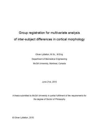 Group registration for mutivariate analysis of inter-subject differences in cortical morphology thumbnail