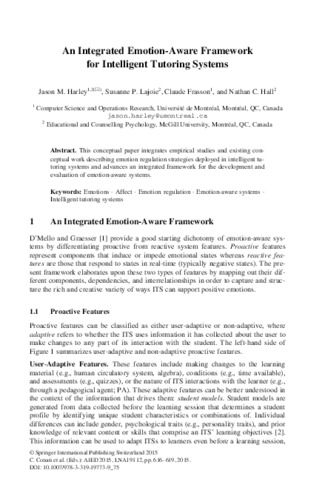An Integrated Emotion-Aware Framework for Intelligent Tutoring Systems thumbnail