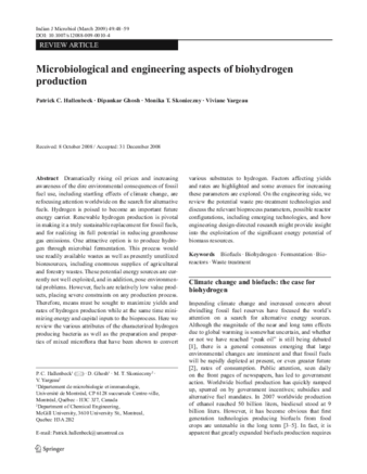 Microbiological and engineering aspects of biohydrogen production thumbnail