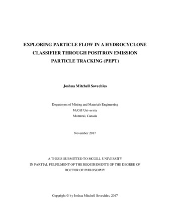 Exploring particle flow in a hydrocyclone classifier through positron emission particle tracking (PEPT) thumbnail