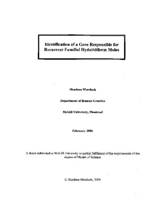 Identification of a gene responsible for recurrent familial hydatidiform moles thumbnail