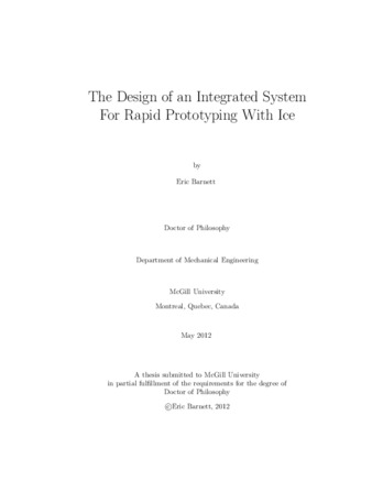 The design of an integrated system for rapid prototyping with ice thumbnail