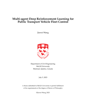 Multi-agent Deep Reinforcement Learning for Public Transport Vehicle Fleet Control thumbnail