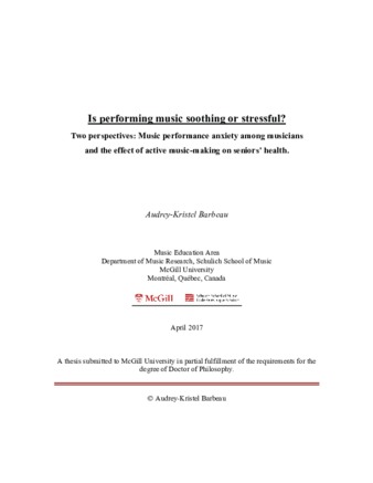 Types of performance anxiety picture