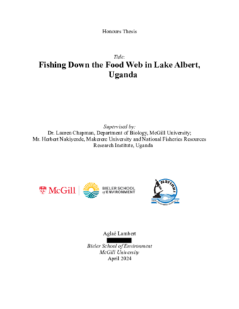 Fishing down the food web in Lake Albert, Uganda thumbnail