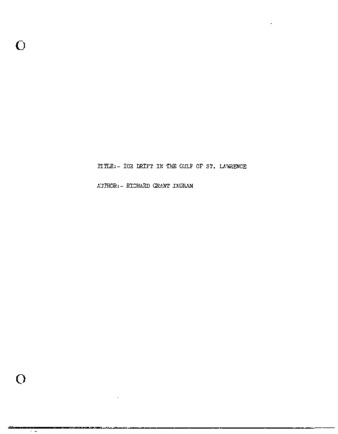 Ice drift in the Gulf of St. Lawrence. thumbnail