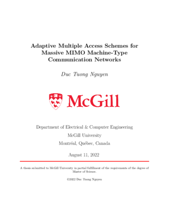 Adaptive multiple access schemes for massive MIMO machine-type communication networks thumbnail