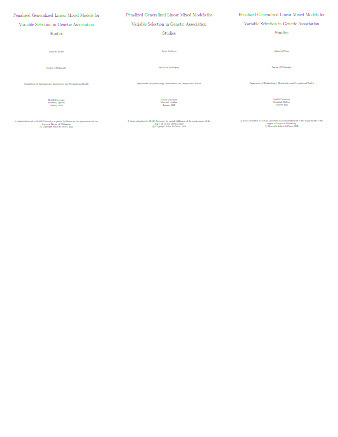 Penalized generalized linear mixed Models for variable Selection in genetic Association Studies thumbnail