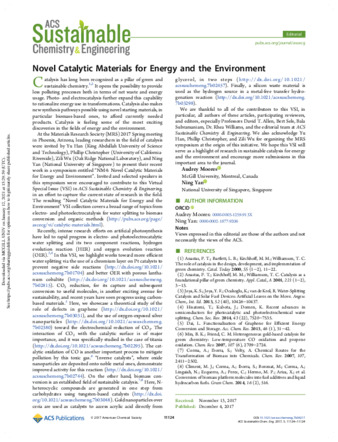 Advancing the Use of Sustainability Metrics in ACS Sustainable Chemistry & Engineering thumbnail