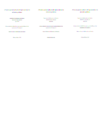 A Fourier spectral method with high resolution for advection problems thumbnail