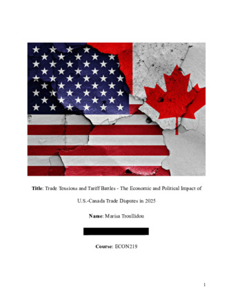 Trade Tensions and Tariff Battles - The Economic and Political Impact of thumbnail