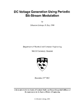 DC voltage generation using periodic bit-stream modulation thumbnail