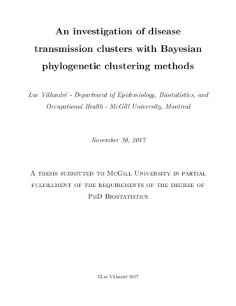 An investigation of disease transmission clusters with Bayesian phylogenetic clustering methods thumbnail