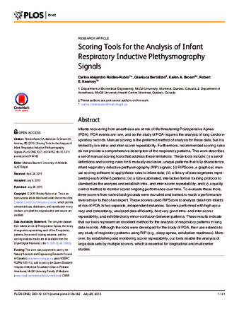 Scoring Tools for the Analysis of Infant Respiratory Inductive Plethysmography Signals thumbnail