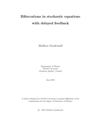 Bifurcations in stochastic equations with delayed feedback thumbnail