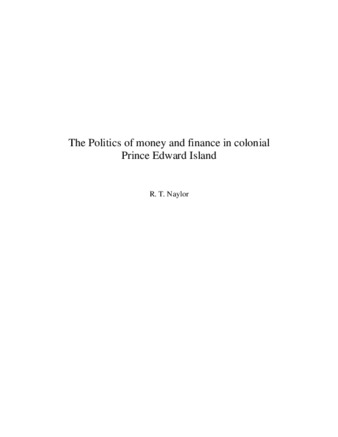 Politics of Money and Finance in Colonial Prince Edward Island thumbnail