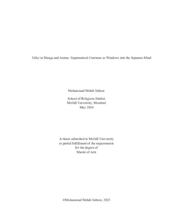 Yōkai in Manga and Anime: Supernatural Creatures as Windows into the Japanese Mind thumbnail