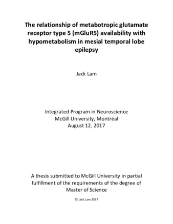 The relationship of metabotropic glutamate receptor type 5 (MgluR5) availability with hypometabolism in mesial temporal lobe epilepsy thumbnail