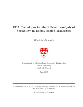 EDA techniques for the effcient analysis of variability in deeply-scaled transistors thumbnail