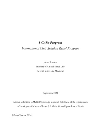 I-CARe Program International Civil Aviation Relief Program thumbnail