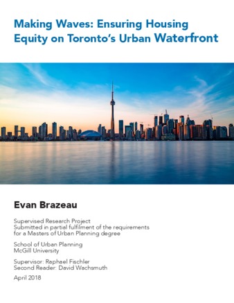 Making Waves: Ensuring Housing Equity on Toronto’s Urban Waterfront thumbnail