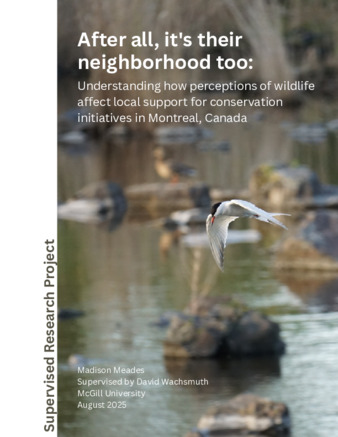 After all, it's their neighborhood too: Understanding how perceptions of wildlife affect local support for conservation initiatives in Montreal, Canada thumbnail