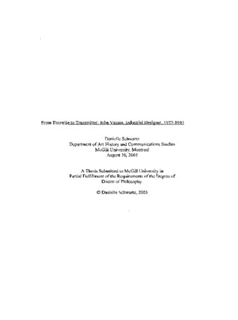 From turnstile to transmitter : John Vassos, industrial designer, 1927-1941 thumbnail