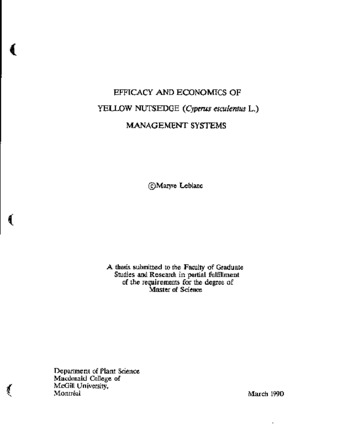 Efficacy and economics of yellow nutsedge (Cyperus esculentus L.) management systems thumbnail