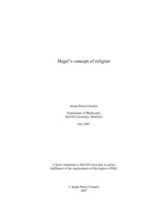 Hegel's concept of religion thumbnail