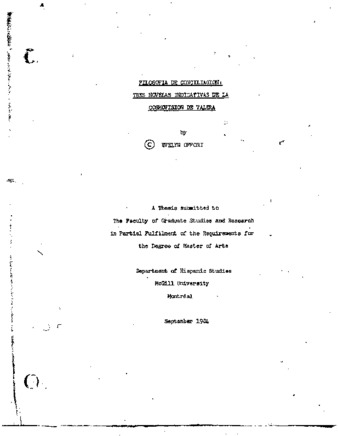 Filosofía de conciliación : tres novelas indicativas de la cosmovisión de Valera thumbnail
